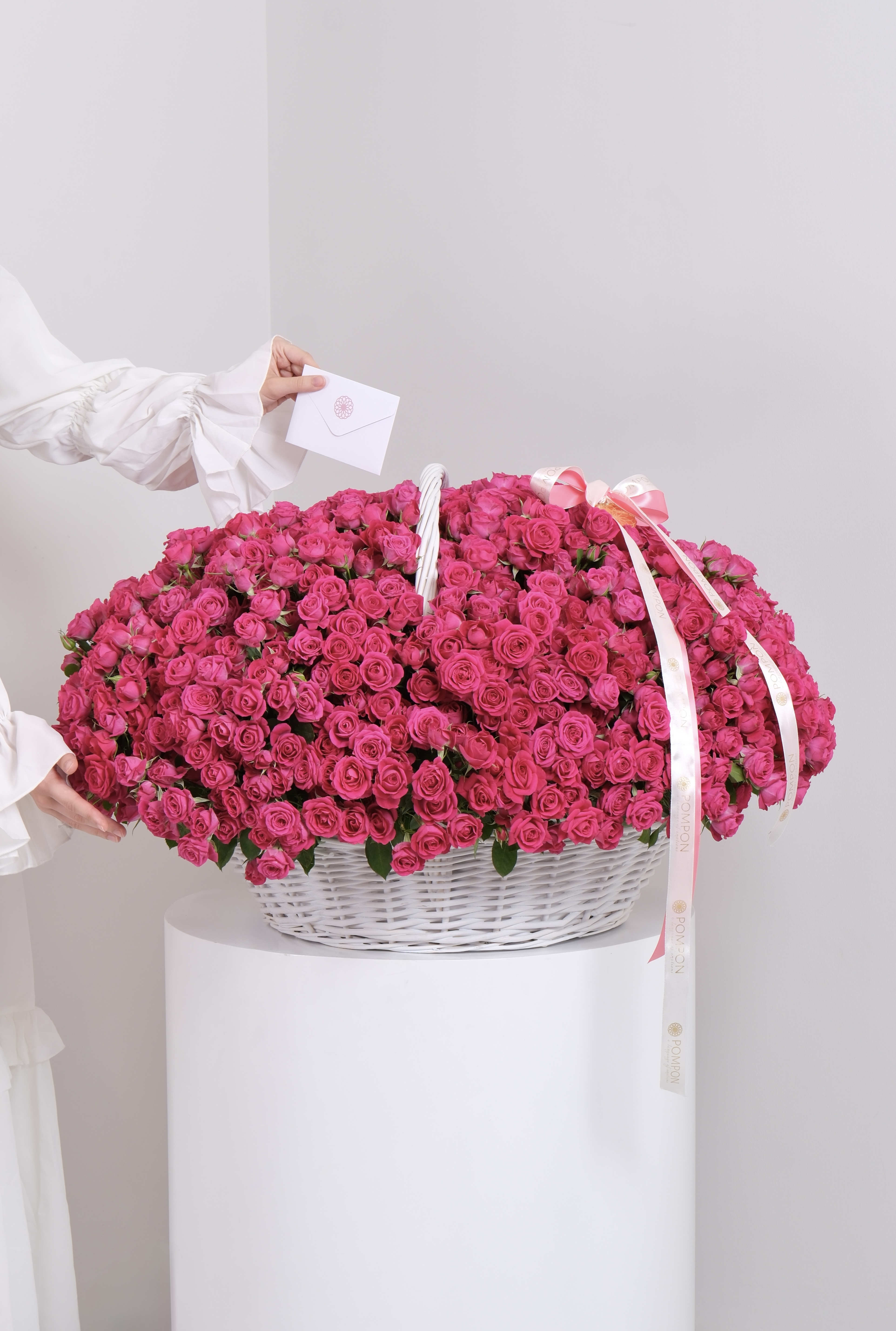 Pink Bloom Basket