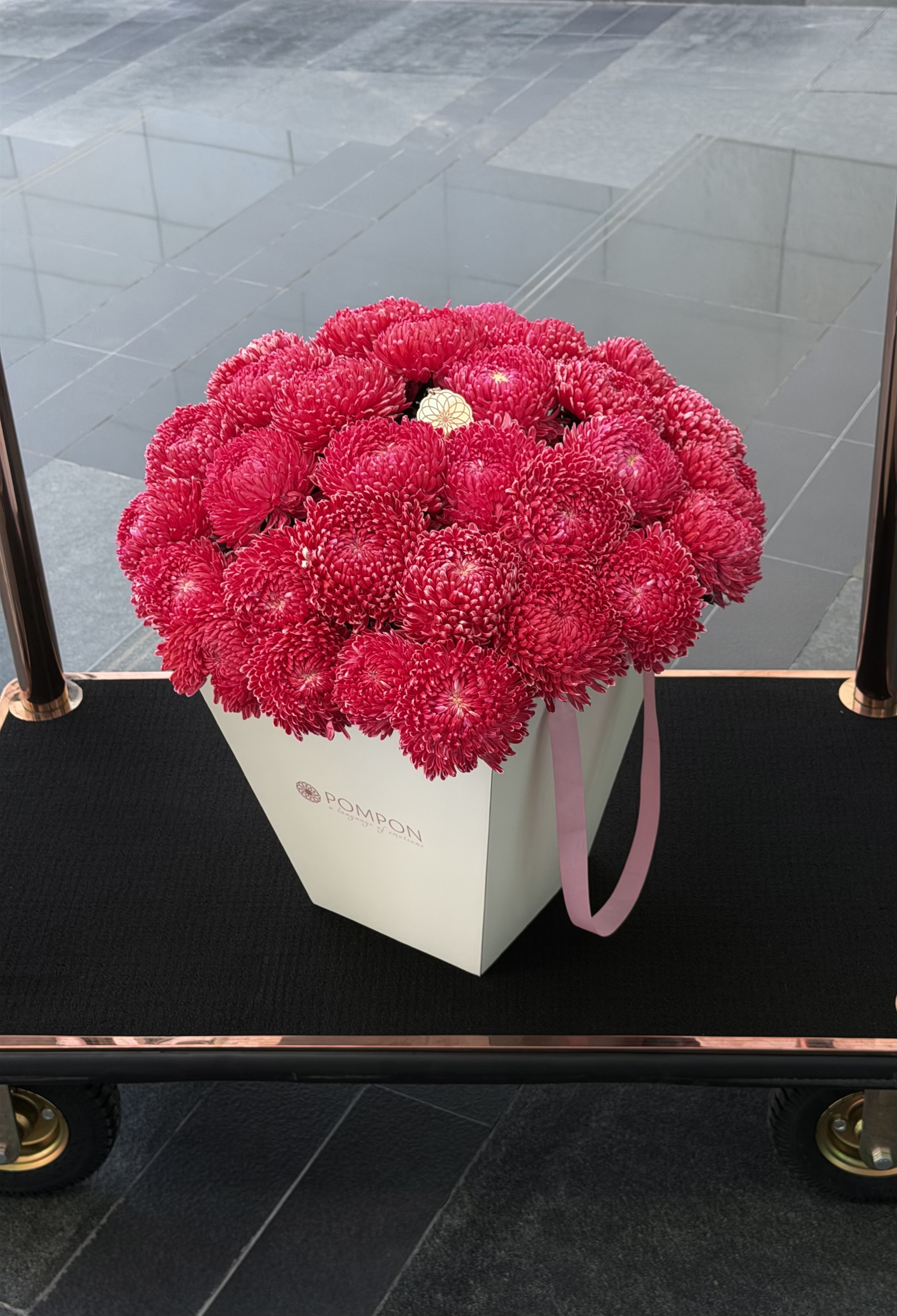 Chrysanthemum Bouquet in Box