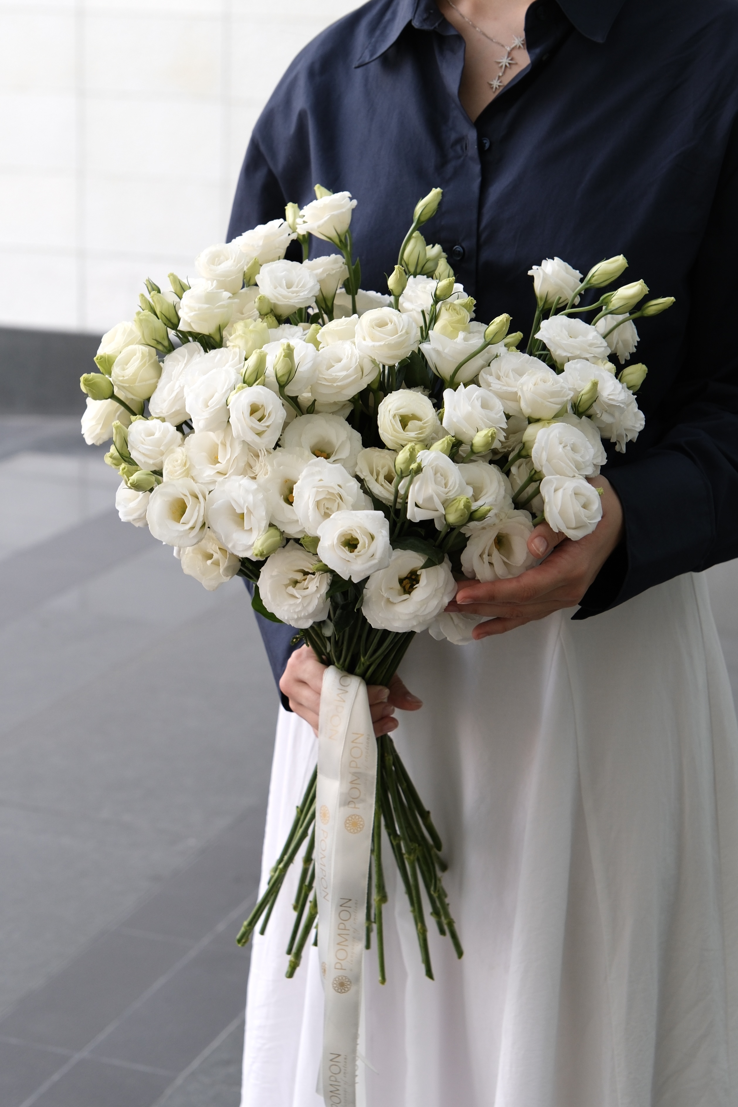 White Lisianthus Bouquet